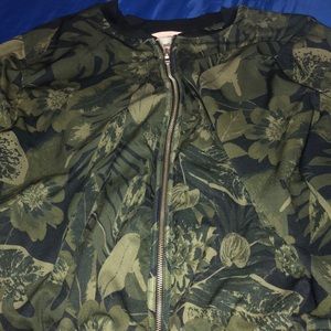 Green large jacket